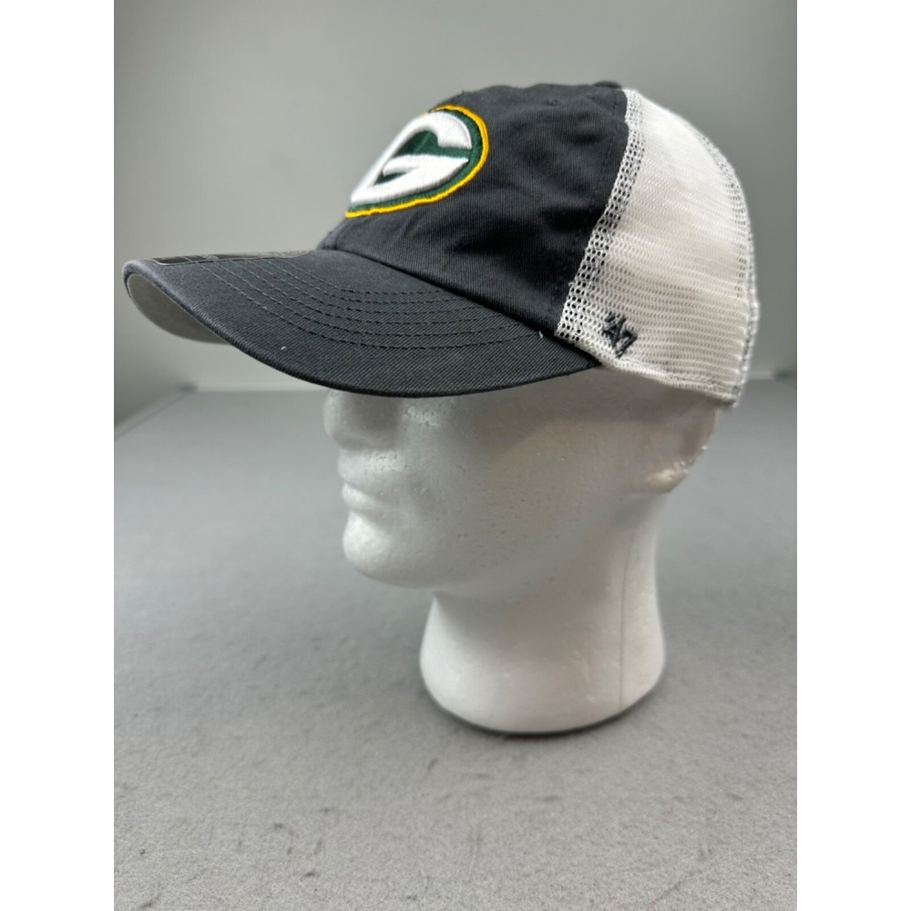 NWT! Green Bay Packers 47 Brand Closer L/XL Stretch Fit Trucker‎ Hat NFL